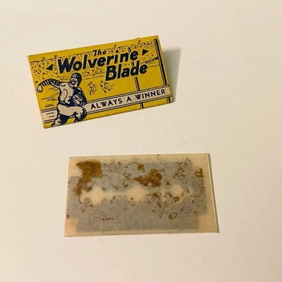 Vintage The Wolverine Blade Always a  Winner Razor Blades USA Lot of 2 Rusty - Picture 4 of 11